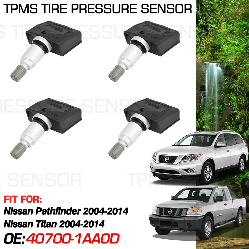 315 MHz For Nissan Pathfinder R51 2004-2014 Nissan Titan A60 2004-2014 Tire Pressure Monitoring Sensor 40700-1AA0D 974515 TPM175