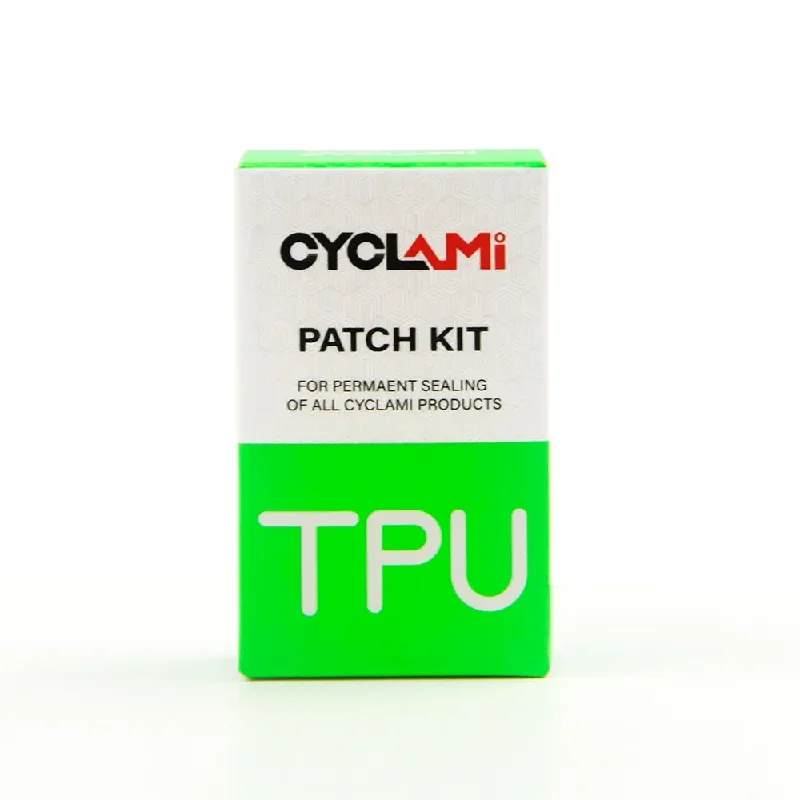 CYCLAMI Bike Inner Tube Tire Patch Patching Tools Repair Kit 8 Pieces Road MTB Folding Bicycle TPU Material Powerful Glue-free