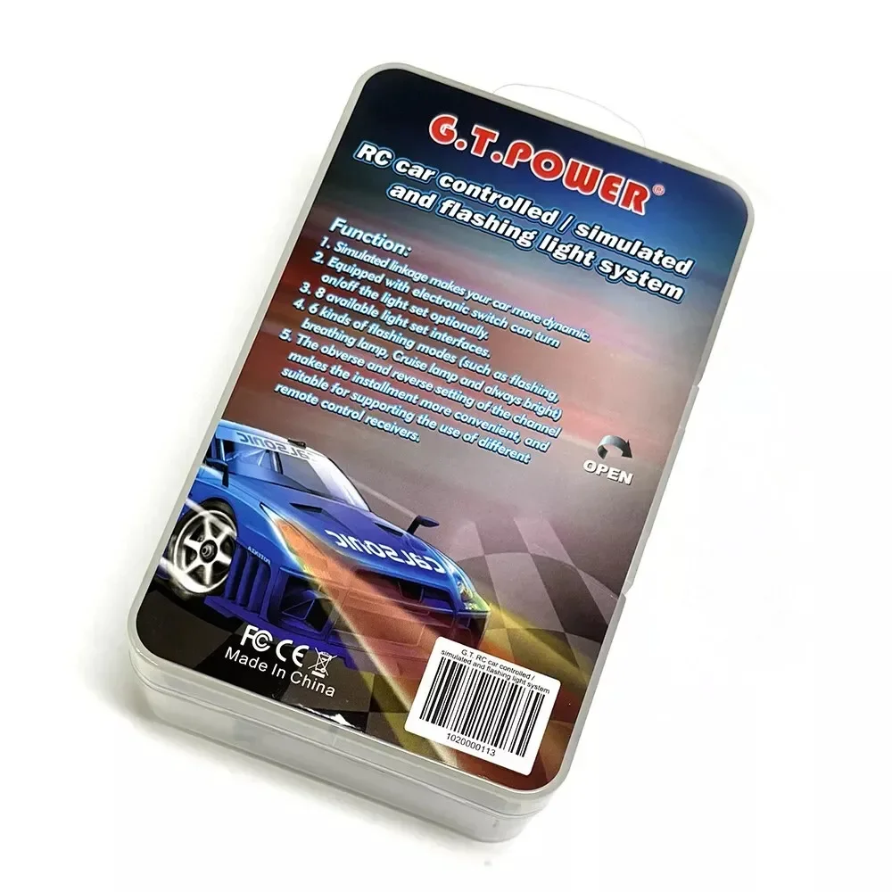 G.T.POWER  3W Flight Simulated Flashing Light System LED Light for RC Airplane Fixed-wing Aircraft
