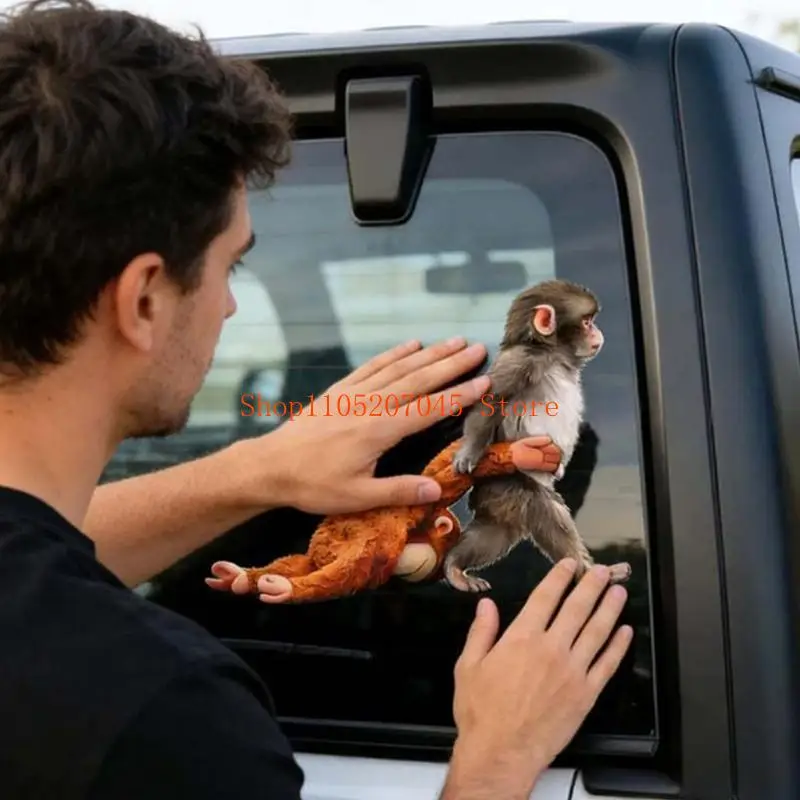 

37cd 6-19.7in Car Window Sticker Car Exterior Decal Waterproof Sticker Monkey Theme