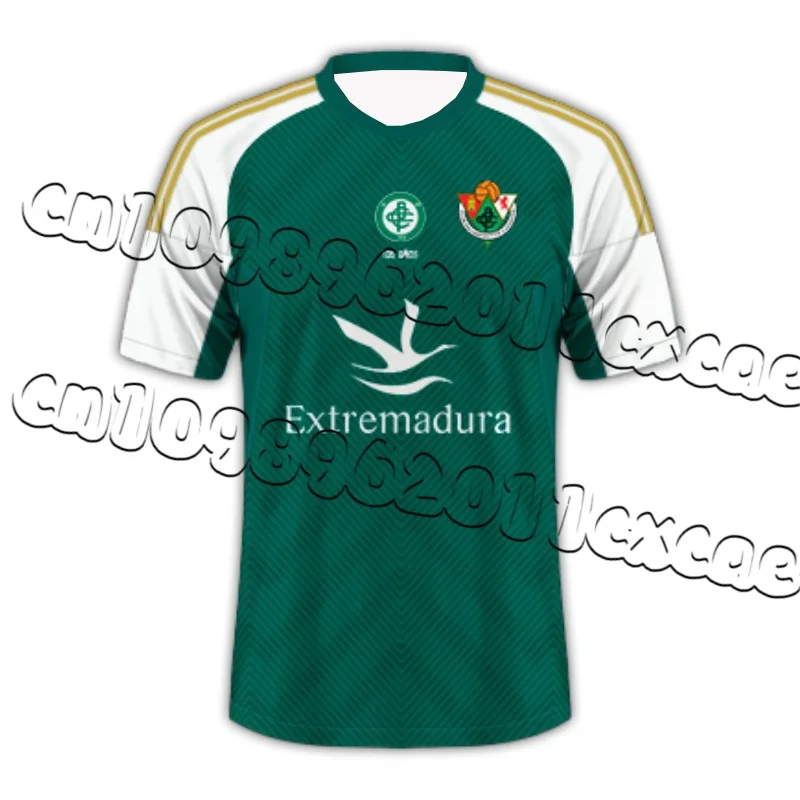 CP Cacereño Sports Casual T Shirt Men Women Kids Clothes Breathable Quick Dry Sweat-absorbing Elastic Football Training Jersey