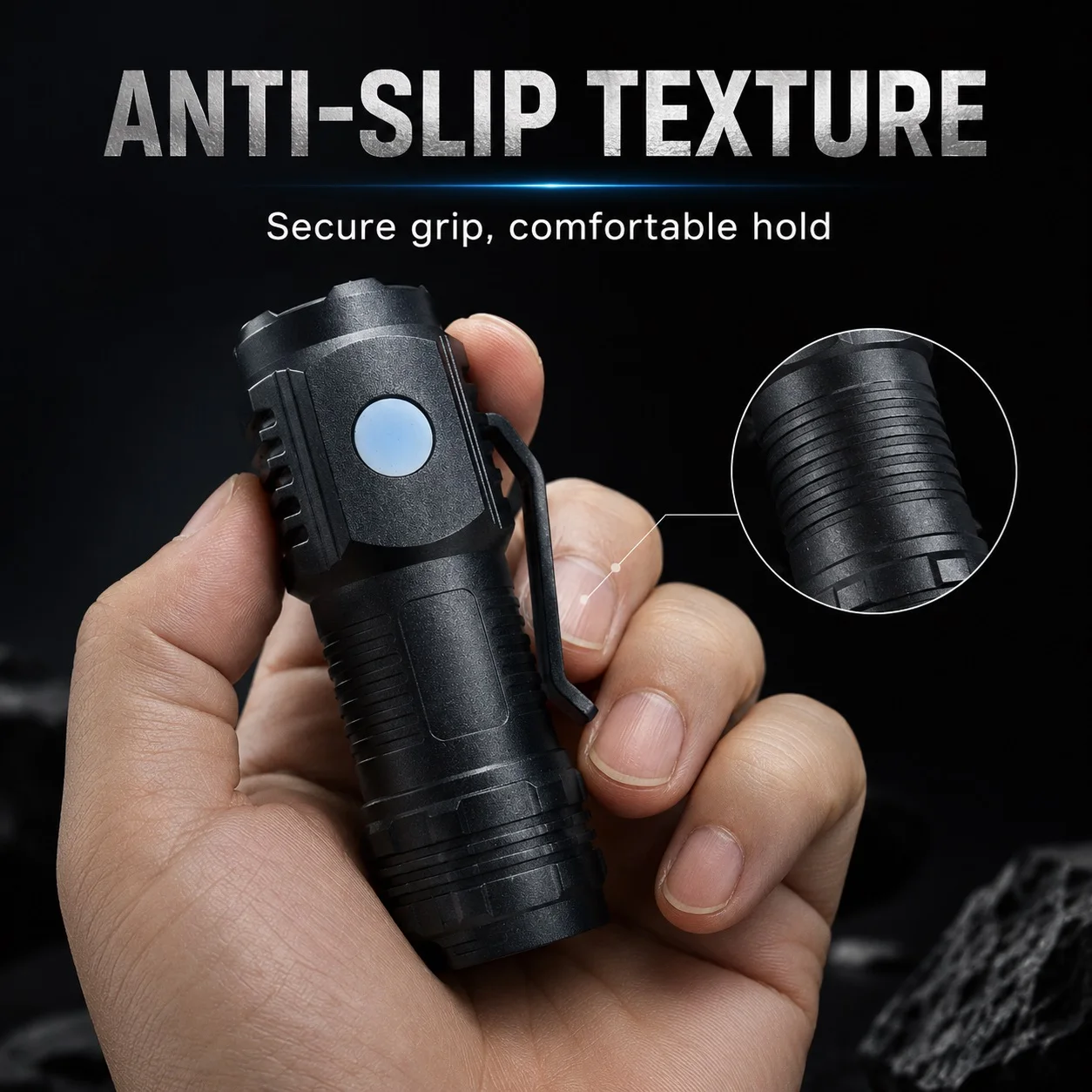 Small Portable High-Brightness Flashlight, High-Brightness Main Light, Multifunctional Cob Side Light, Type-C Charging Interface, Comes with Charging Cable, Lightweight and Portable, Non-Slip Textured Body, with Clip for Easy Carrying, Suitable for Home Emergency Lighting, Outdoor Exploration, Hiking, Garage Maintenance, Night Shift Duty, Night-Time Dog Walking, and as a Backup Flashlight for Power Outages.