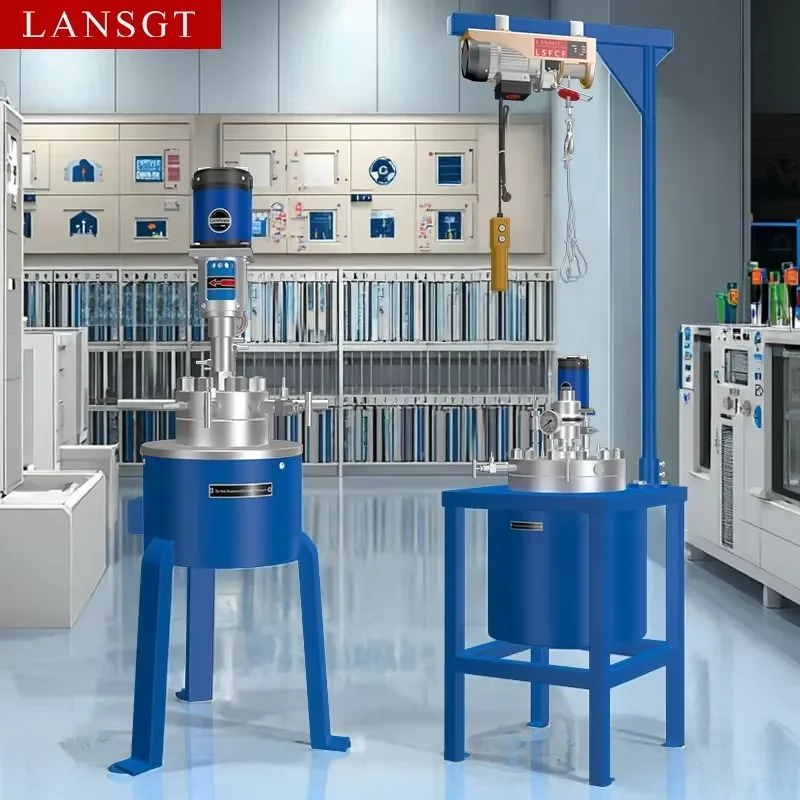 Lab High Pressure Reactor Autoclave Reaction Kettle 316L Vessel Static Sealing Magnetic Stirrer 50ml-100L Capacity