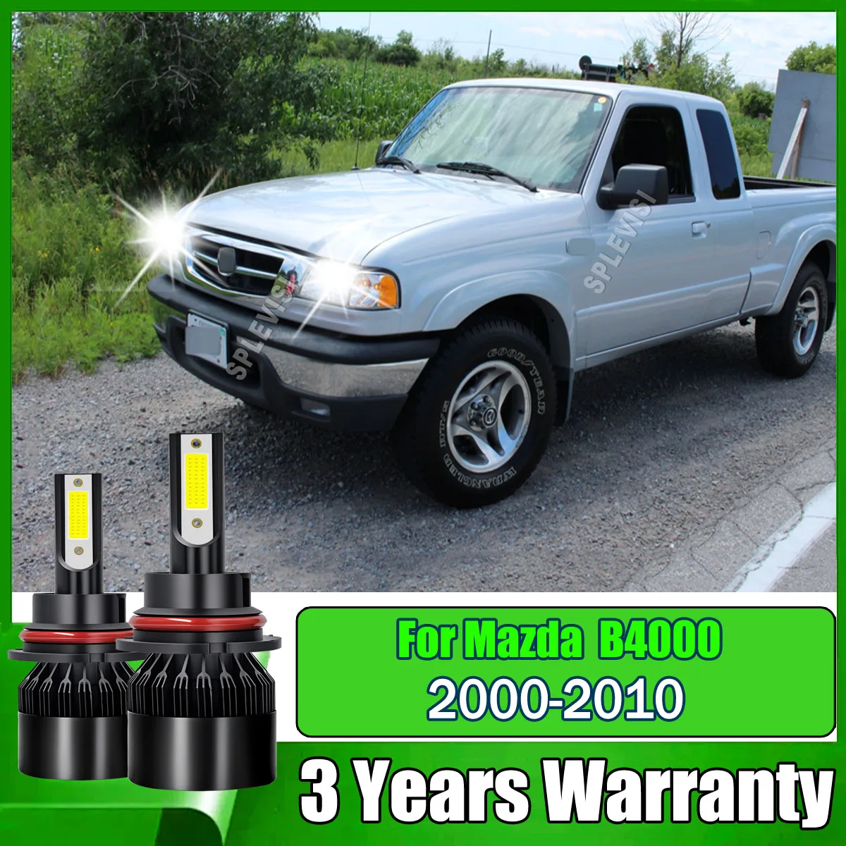 

2x 6000K Headlight 12V Lamp Lights Replace Halogen Direct For Mazda B4000 2000-2010 2001 2002 2003 2004 2005 2006 2007