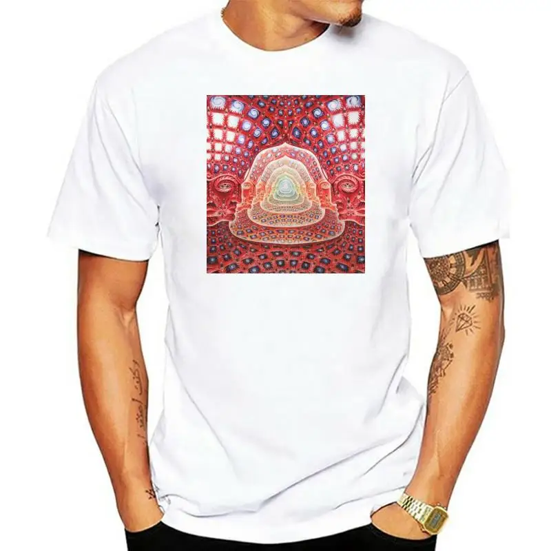 Lsd Hofman Fractal T-shirt Men T-Shirt Tees Men Clothing Big SizeS-XXxl Short Sleeve T Shirt Men New  Fashion Hot