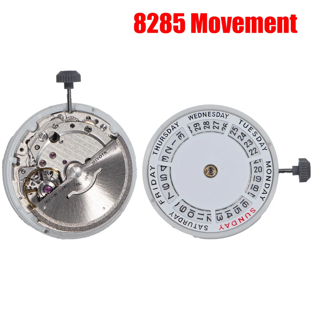 new-8285-automatic-mechanical-movement-21-jewels-mod-day-date-watch-mechanism-with-week-at-12-00-date-at-3-00-watch-part-diy