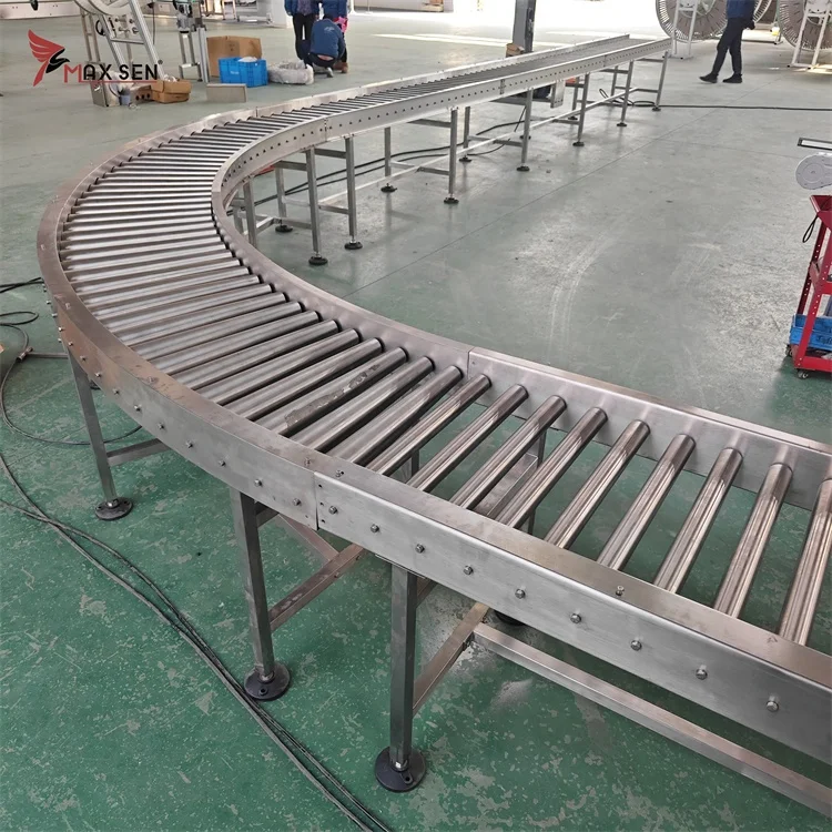 

Maxsen Factory Direct Selling High Quality and Affordable Fixed Gravity Roller Conveyor for Pallet Transport
