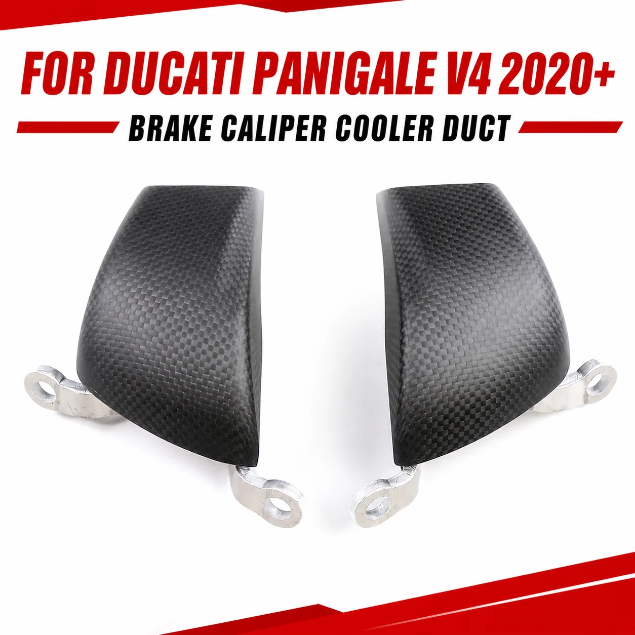 

Воздуховод охлаждения тормозного суппорта из сухого карбона для Ducati Panigale V4 2020-2025, аксессуары для мотоциклов