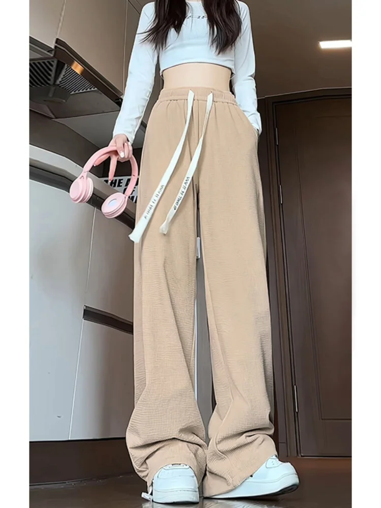 

Men's Corduroy Pants High-End Texture Casual Straight Leg Long Trousers American Sle Retro Drape Wide Leg Spring Autumn