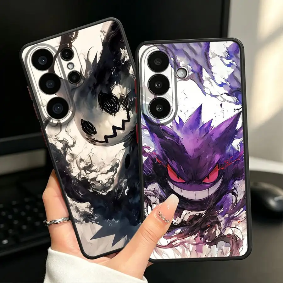 Funda Back Phone Cover Case for Samsung Galaxy S26 Note 20 Ultra 10+ S20 FE S25 Ultra S24 Plus S23 FE S21 S22 Anime P-okemons