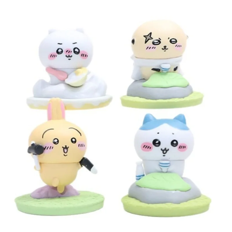 

Chiikawa Figurine Blind Box Hachiware Mystery Box Cartoon Cute Food Series Doll Toy Models Car Desktop Ornaments Gift 4 Styles