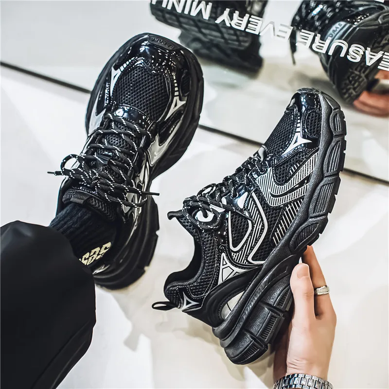 Zapatillas de deporte blancas para hombre, zapatos para caminar, zapatillas para correr, zapatos casuales para hombre, zapatos de Tenis de tamaño Normal