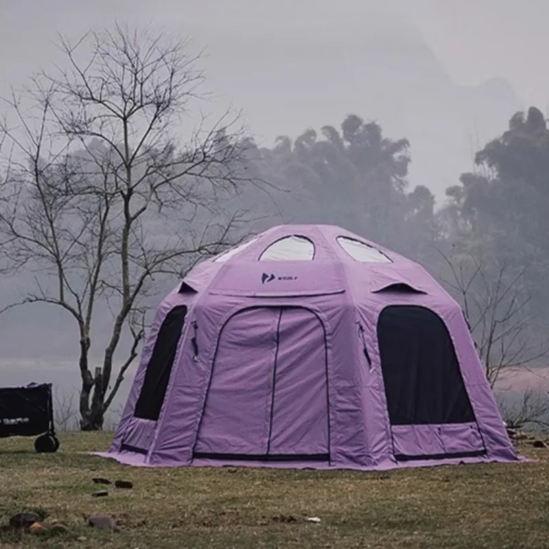 

Портативная надувная шестиугольная палатка: модная, с прозрачным окном, водонепроницаемая, солнцезащитная, для походов, активного отдыха и кемпинга