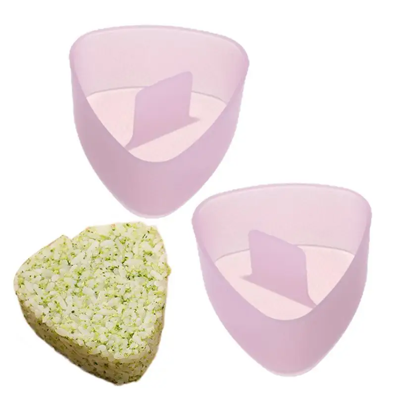 Rice Ball Mold Kitchen Sushi Rice Shaper Mold Onigiri Rice Shaper Kids Rice Molds 2PCS Portable Picnics Rice Press Molds