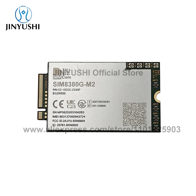 

Модуль SIMCOM SIM8380G-M2 5G с USB-платой, многодиапазонный модуль mmWave 5G NR/LTE-FDD/LTE-TDD/HSPA+ SIM8380