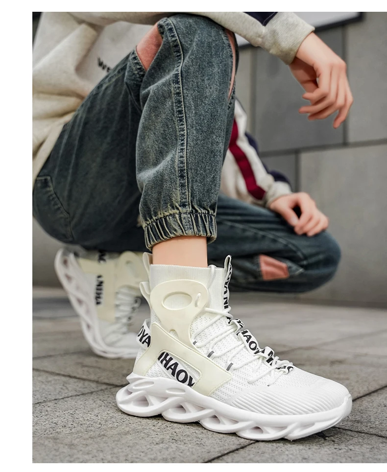 Herren-Freizeitschuhe, modische Laufschuhe, rutschfeste Offroad-Schuhe, Rennschuhe, atmungsaktive, dämpfende Sneakers, Mesh-Trainer für Paare – Detail 11