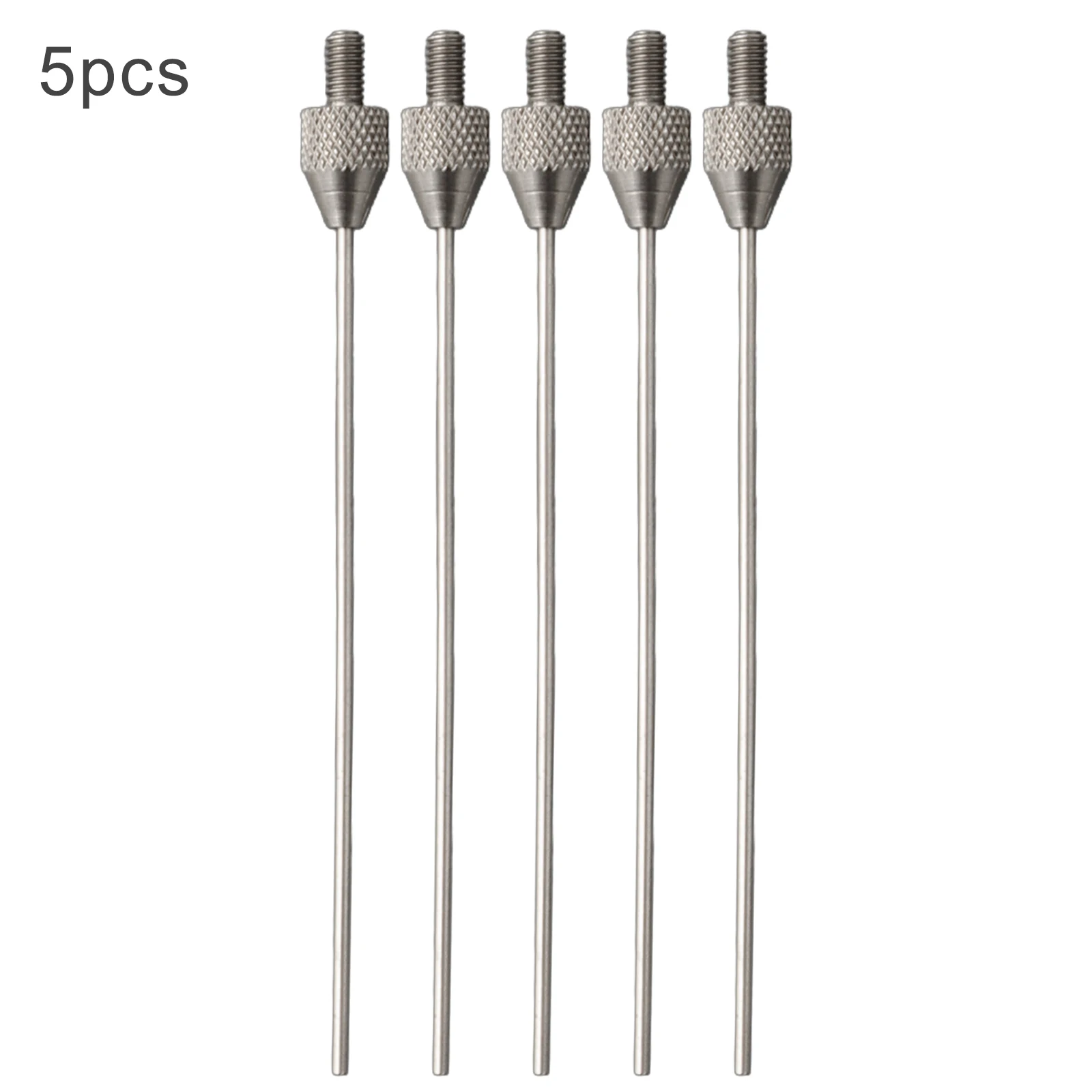 Accurate Depth Measurement 5Pcs Needle Contact Points for Dial Indicator  1mm Diameter  50mm Effective Length  M2 5 Thread Shank