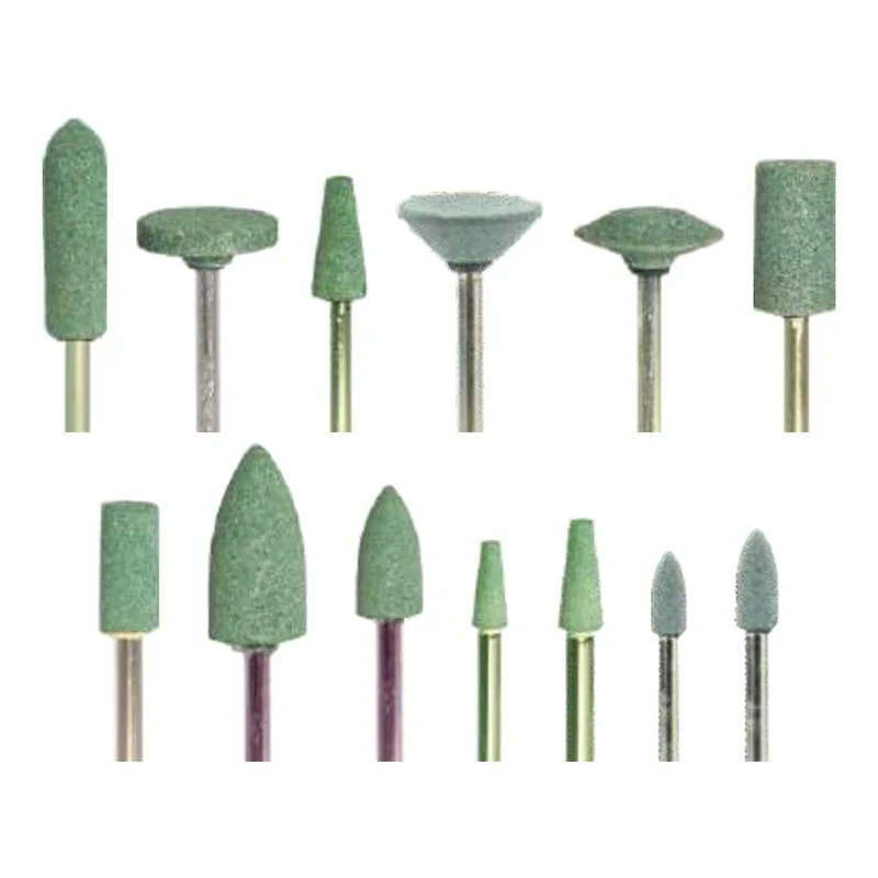 100pcs/set Dentals Mounted Stone Grinders Gravel Burs Green Stone Contour Ceramics Dentals Instrument