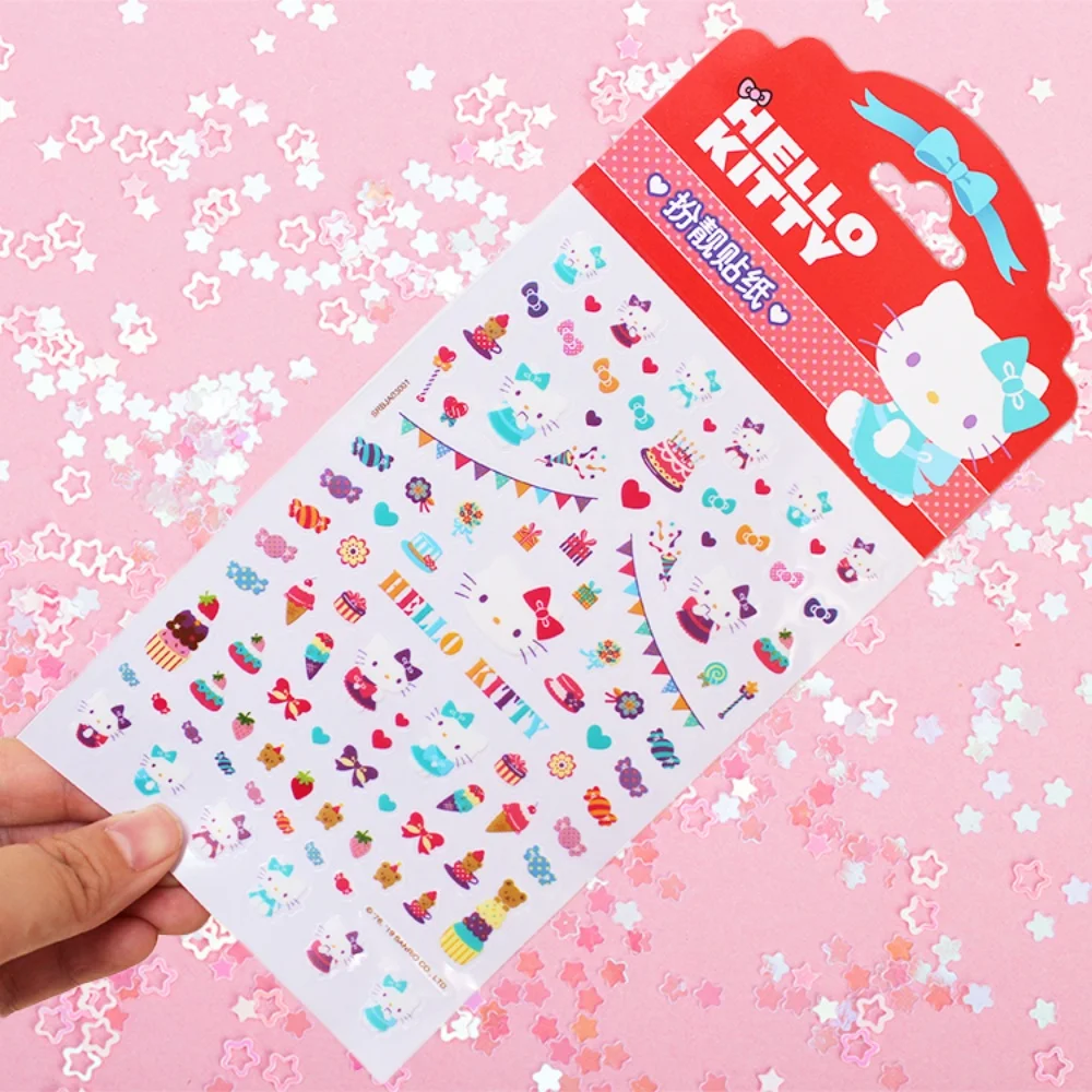 ملصقات جرافيتي أصلية من سانريو هالو كيتي كورومي ميلودي اللطيفة لحساب اليد للدراجات مقلمة شارات تزيين هدية للفتيات