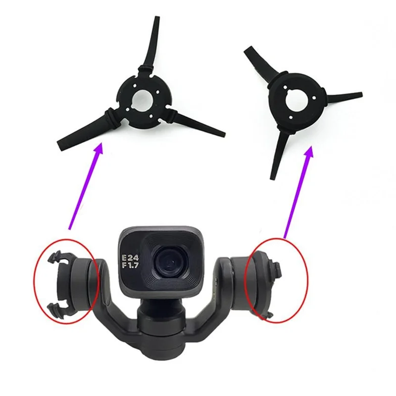 Peredam karet sisi tidak dipotong untuk DJI Mini 3 Pro, bantalan peredam kejut bantalan kiri & kanan suku cadang bola