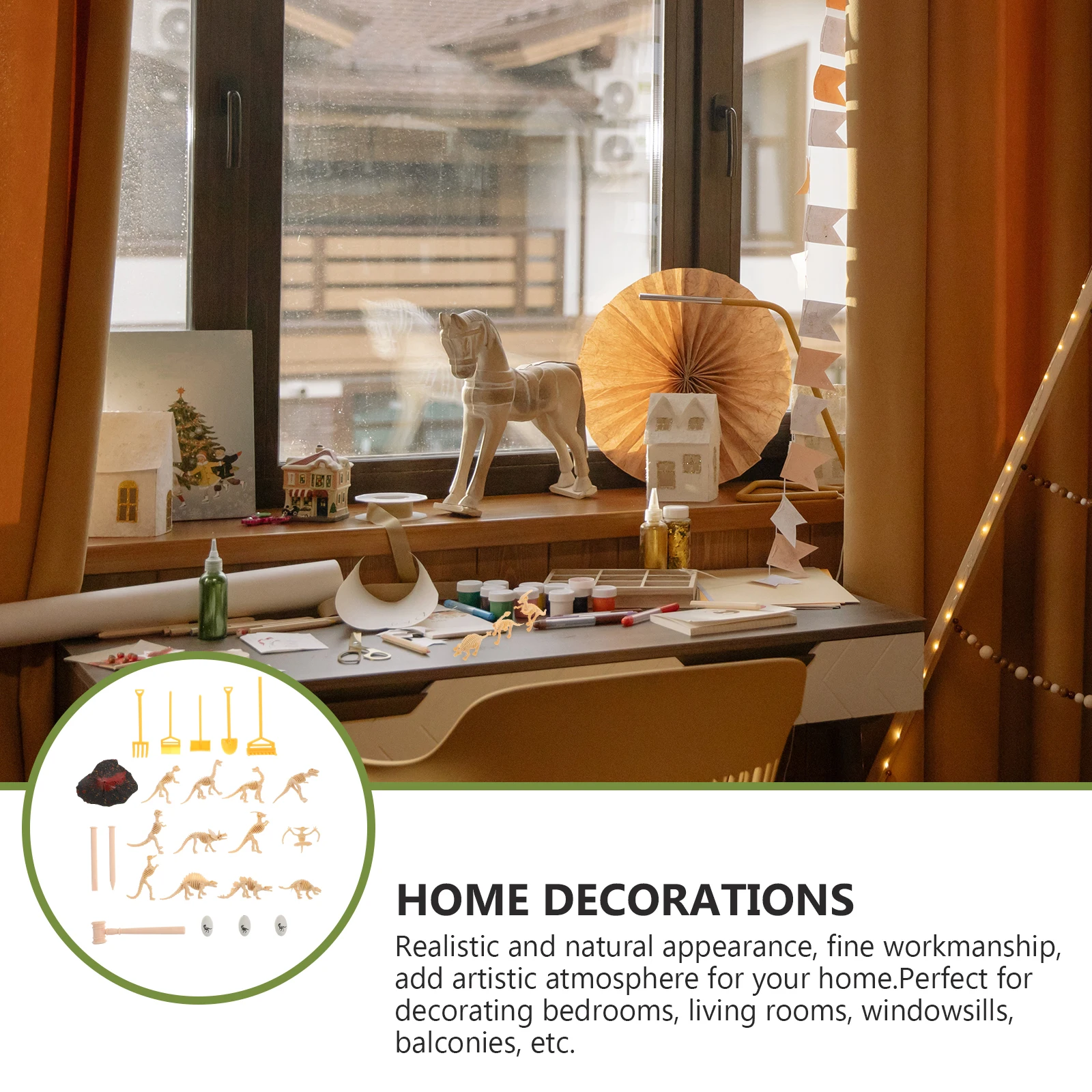 

24Pcs Dinosaur Excavation Archaeological Creative Educational DIY Teaching Kids Desktop Decoration DIY Teaching Model