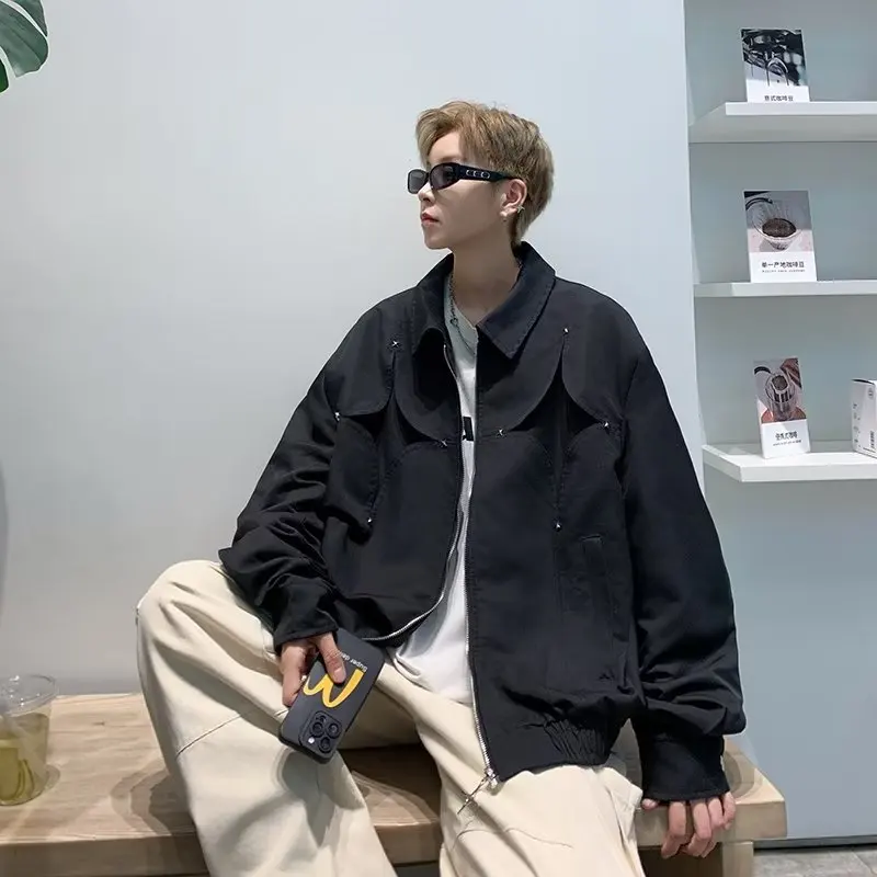 

Свободная мужская хип-хоп пилотная куртка Jaet, осень-зима, большой размер, 5 кг, американская модная молодежная верхняя одежда с молодежным дизайном