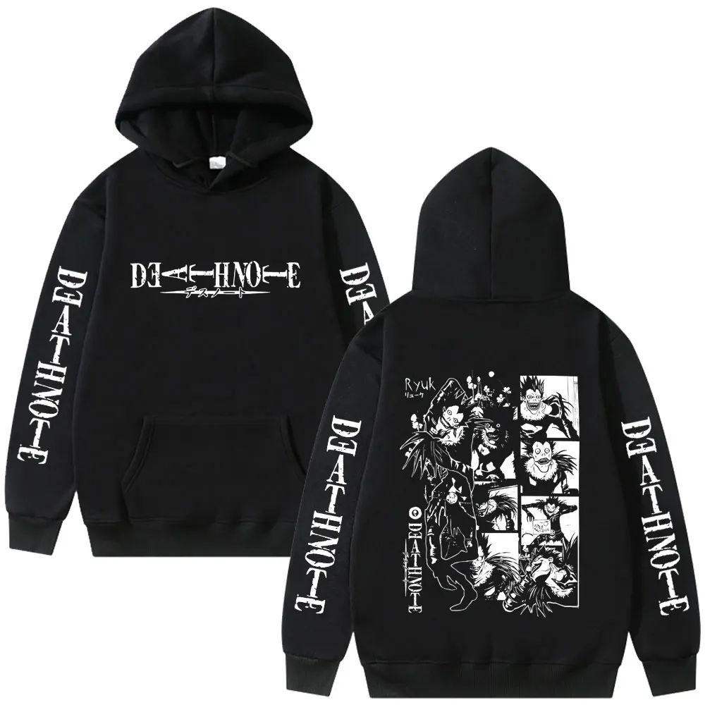 

Anime Death Note Ryuk Graphic Print Hoodie Men Women Clothing Fashion Cartoon Oversized Hoodies Male Vintage Casual Sweatshirt
