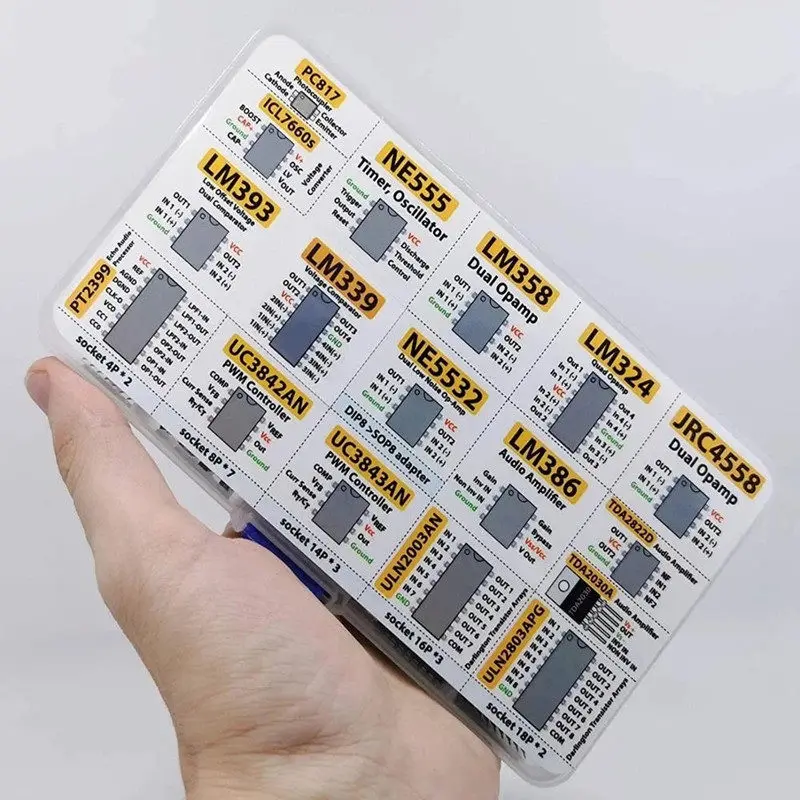 XL IC Chip Classification 150 Operational Amplifiers, Oscillators PC817 NE555 LM358 LM324