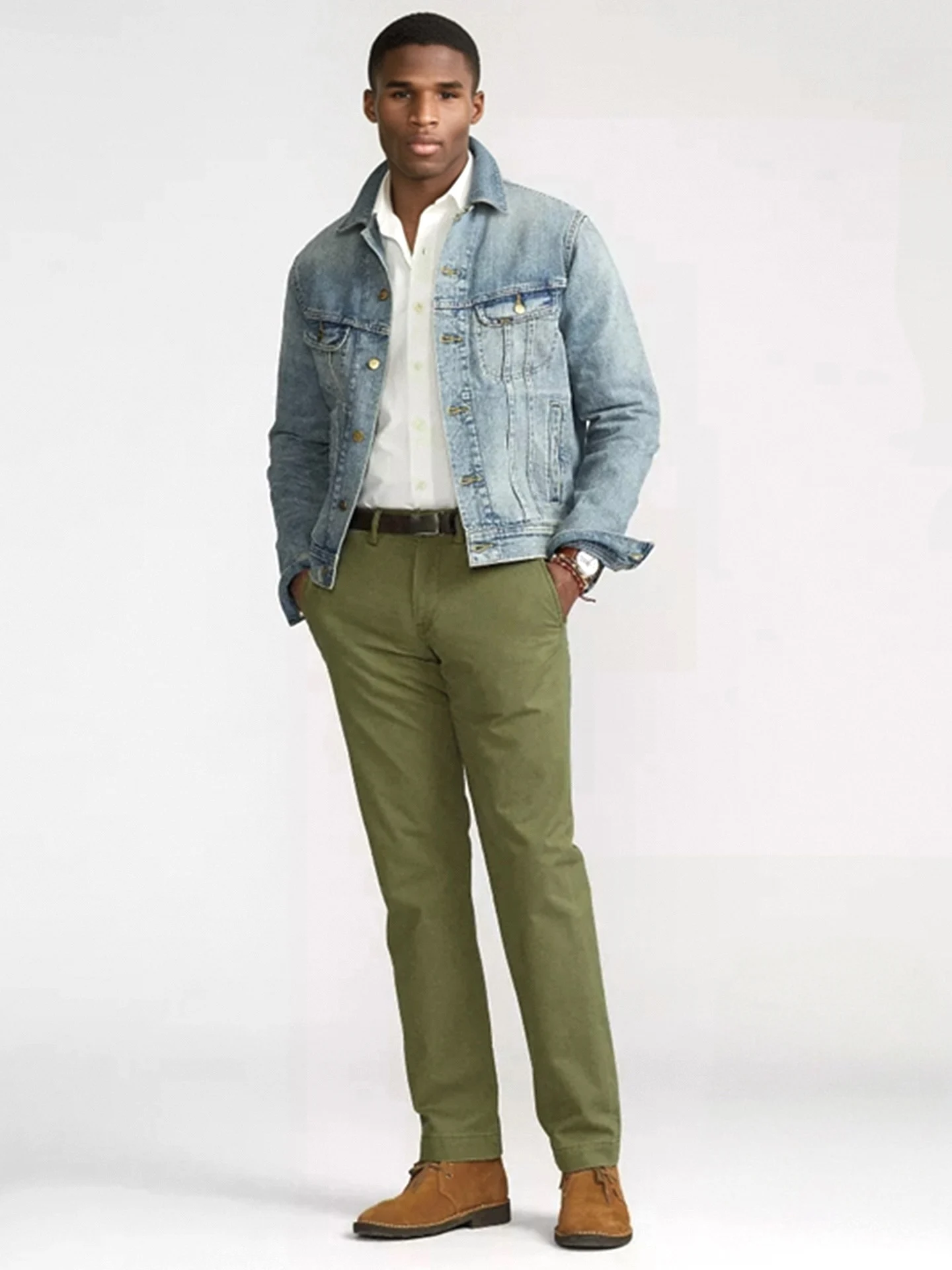 

RKRL Military een Waed R0.5 Ounce Straight Leg Casual Pants Men's Long Trousers Busin Casual Cotton Straight Tube Jeans