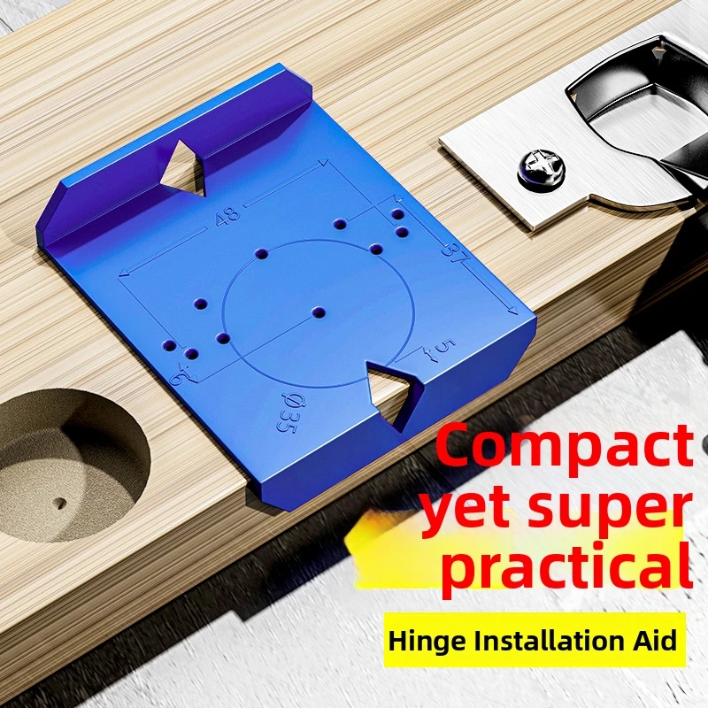 

35mm Hinge Hole Jig Cabinet Door Hinge Drill Guide Woodworking Locator Tool for Concealed Hinge Installation Kit Opener