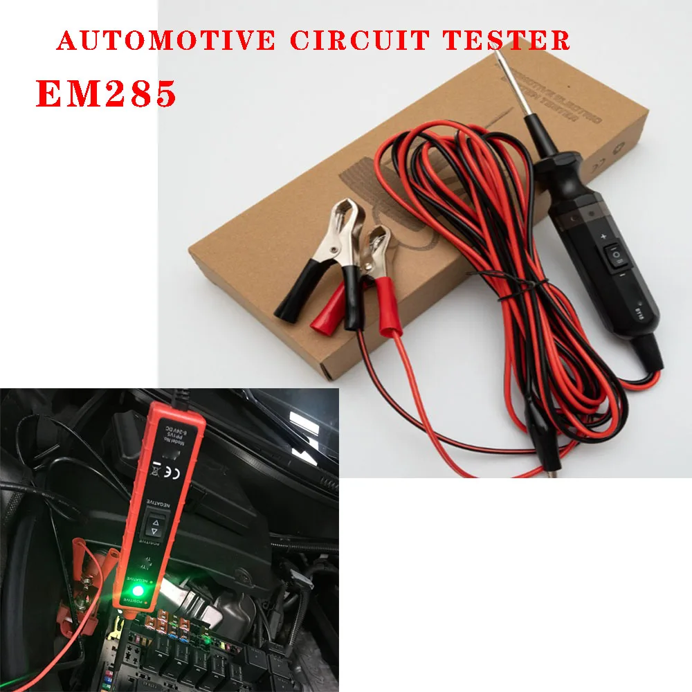 

EM285 Automotive Circuit Tester Electrical System Tester Multi functional Driver Test Pen