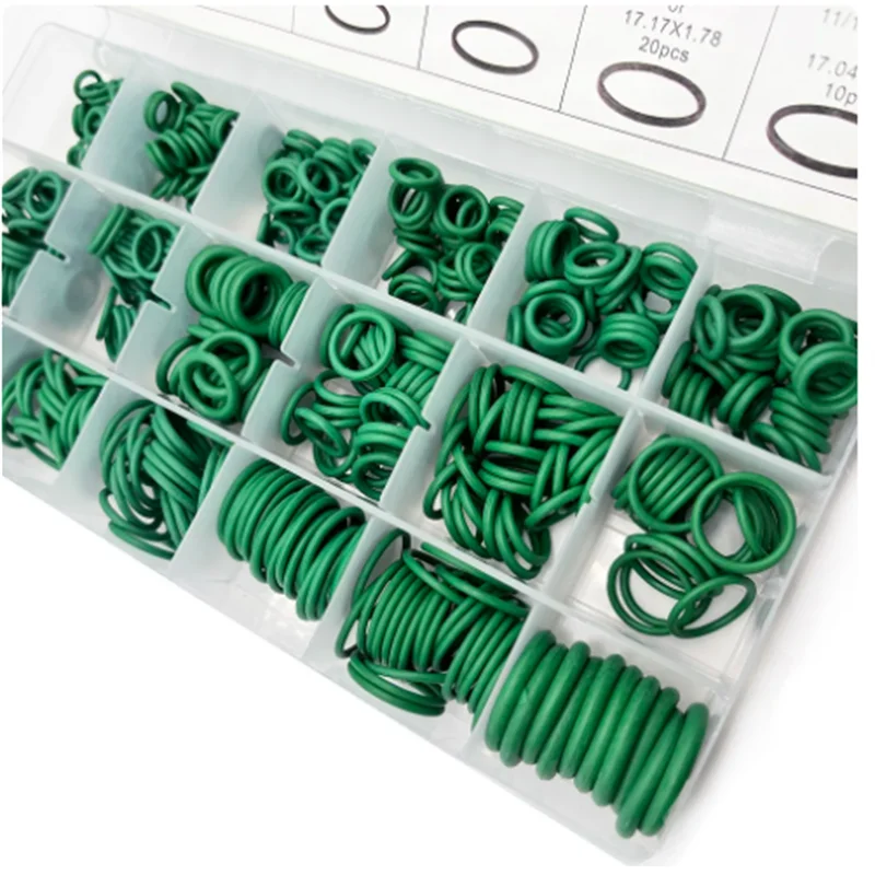 Rubber O-Ring Assortment Kit Set Nitrile Rubber High Pressure O-Rings NBR Sealing Kit for Plumbing Automotive and Faucet Gasket