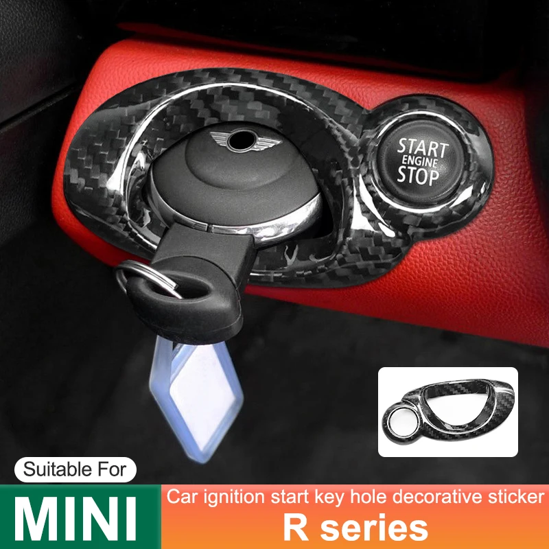 For MINI ONE Cooper S JCW R55 R56 R57 R58 R59 R60 R61 Car Ignition Start Button Cover Key Hole Decorative Sticker Accessories