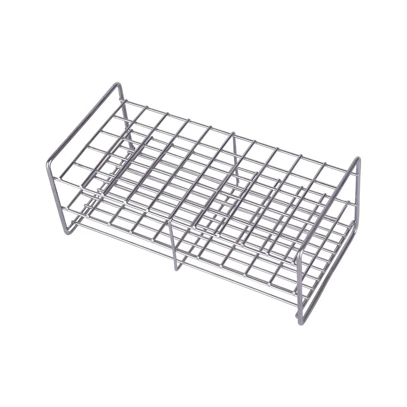 Stainless steel test tube rack Square hole test tube rack  Glass pipe rack Centrifugal pipe rack  Bracket  Large aperture