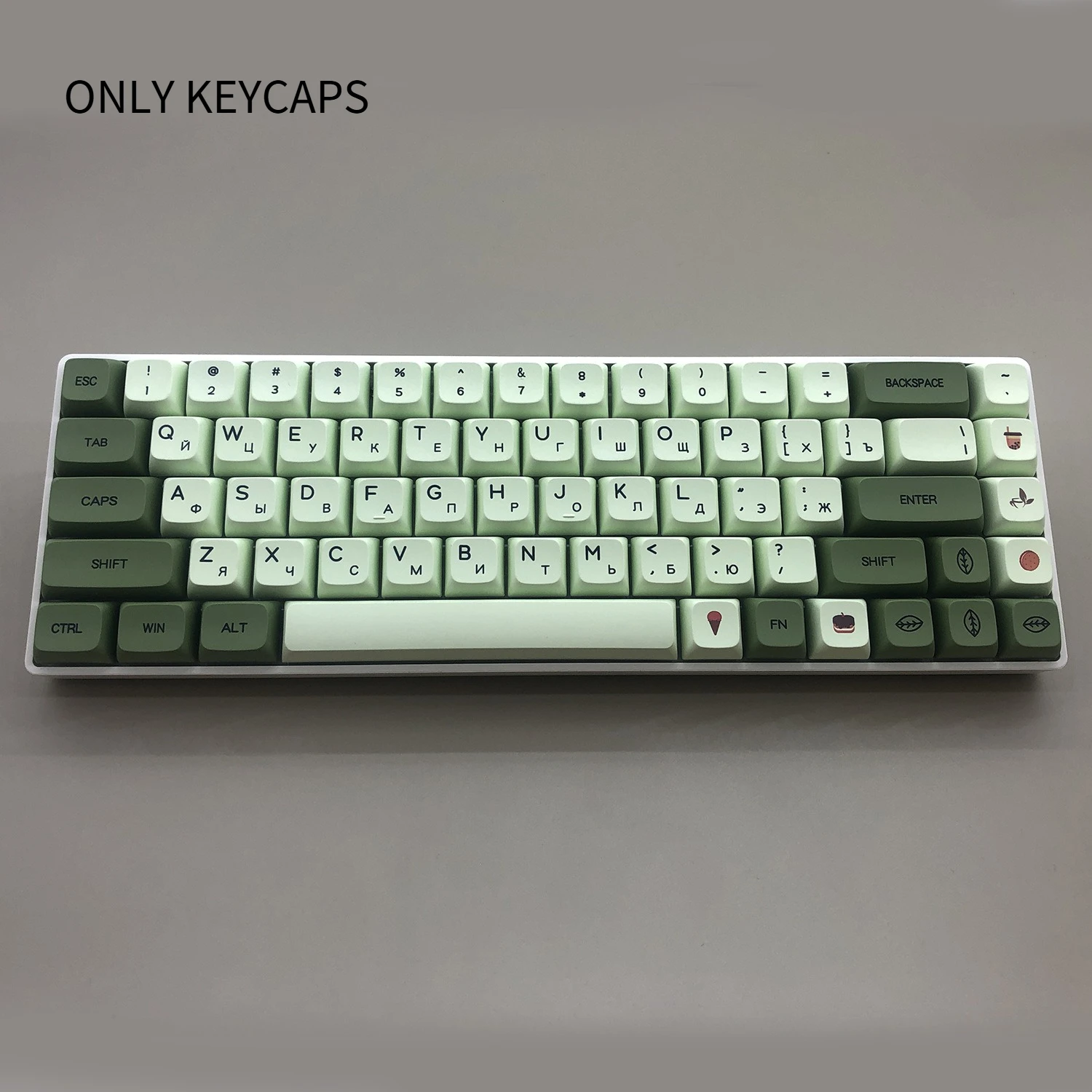 

Matcha Themed PBT Keycaps, XDA Profile Custom Keycap Set for Mechanical Keyboards