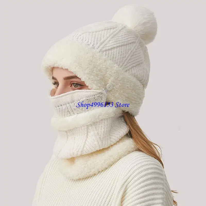 

Q0KE уличные зимние шапки с толстой шеей, гетрами, маска для холодной погоды, защитная шапка с черепом, пуловер, шапка для