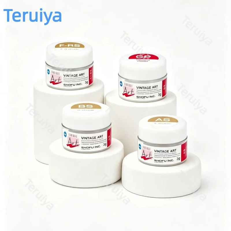 Shofu Vintage Art Stain Powder 3g Paste, Dental Porcelain Stain for Teeth Restoration, Dental Coloring Agent