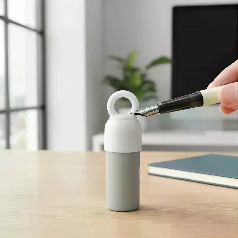 No-Wash Fountain Pen Replenishment Liquid - Lubricator & Tip Wet Cleaner, Prevents Ink Blockage for Office/Stationery Use