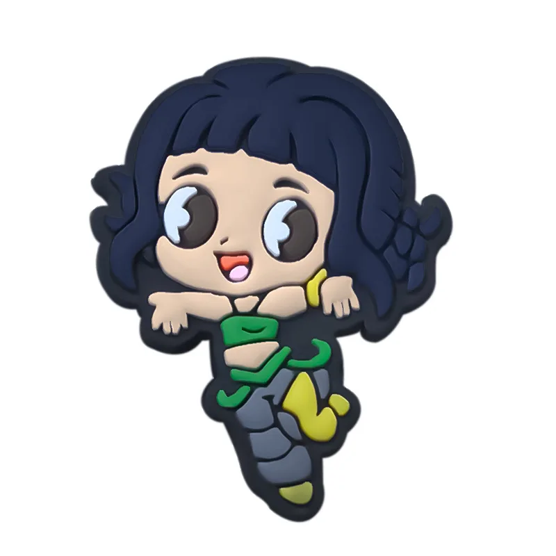 Mixed1-13pcs K-POP شيطان الصيادين الكرتون الأحذية السحر اكسسوارات الأطفال الأحذية الزينة صالح معصمه صندل الاطفال هدايا عيد الميلاد