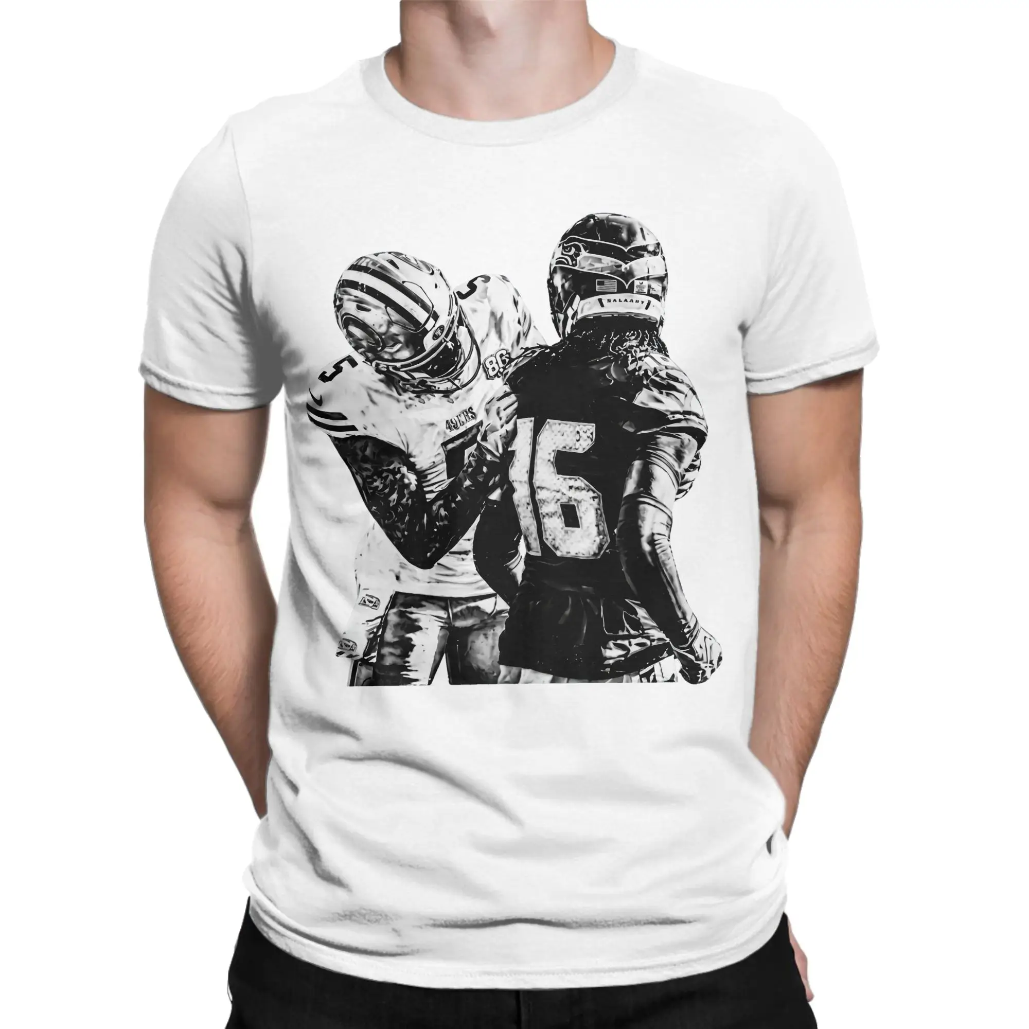Mens Womens Who Are You Mike Evans Football Rivalry T Shirt 100% Cotton Graphic Printed Tee Shirts  Top Clothing