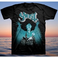 2026 Hot NEW Ghost Band Opus Eponymous Album Black Metal T-Shirt Vintage Women's Men Cotton Tee Casual Trend Oversize