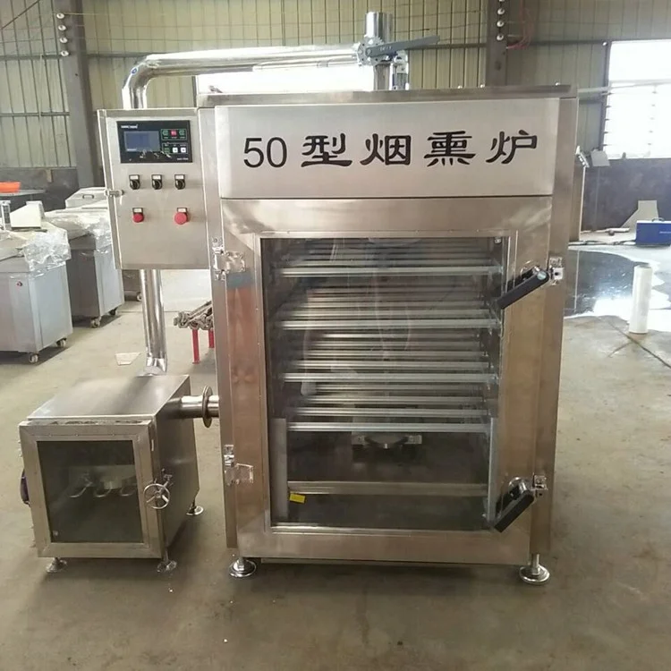 Voor Commerciële Gerookte Kalkoenpoten Machine Vis En Vlees Worst Rookoven