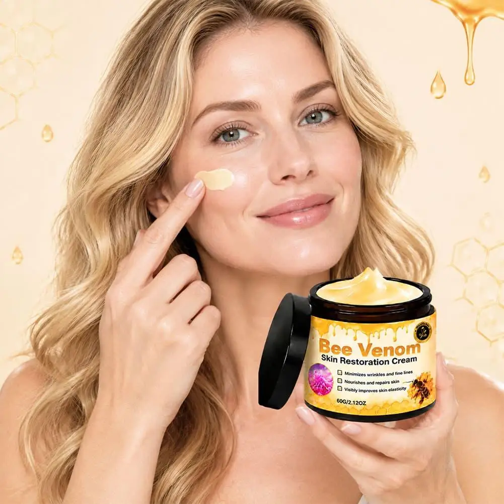 Bee Venom Facial Restoration Cream Minimize Wrinkles Fine Lines Deep Nourish Repair Skin Boost Elasticity Skin Care Cream