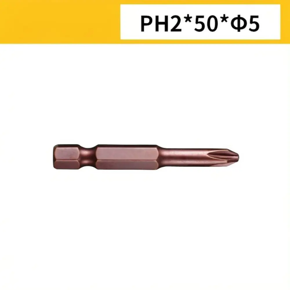 Long Reach Cross Head Bit Set High Strength S2 Alloy Steel Tip For Pneumatic Air Screwdriver Manual Driver Accessories