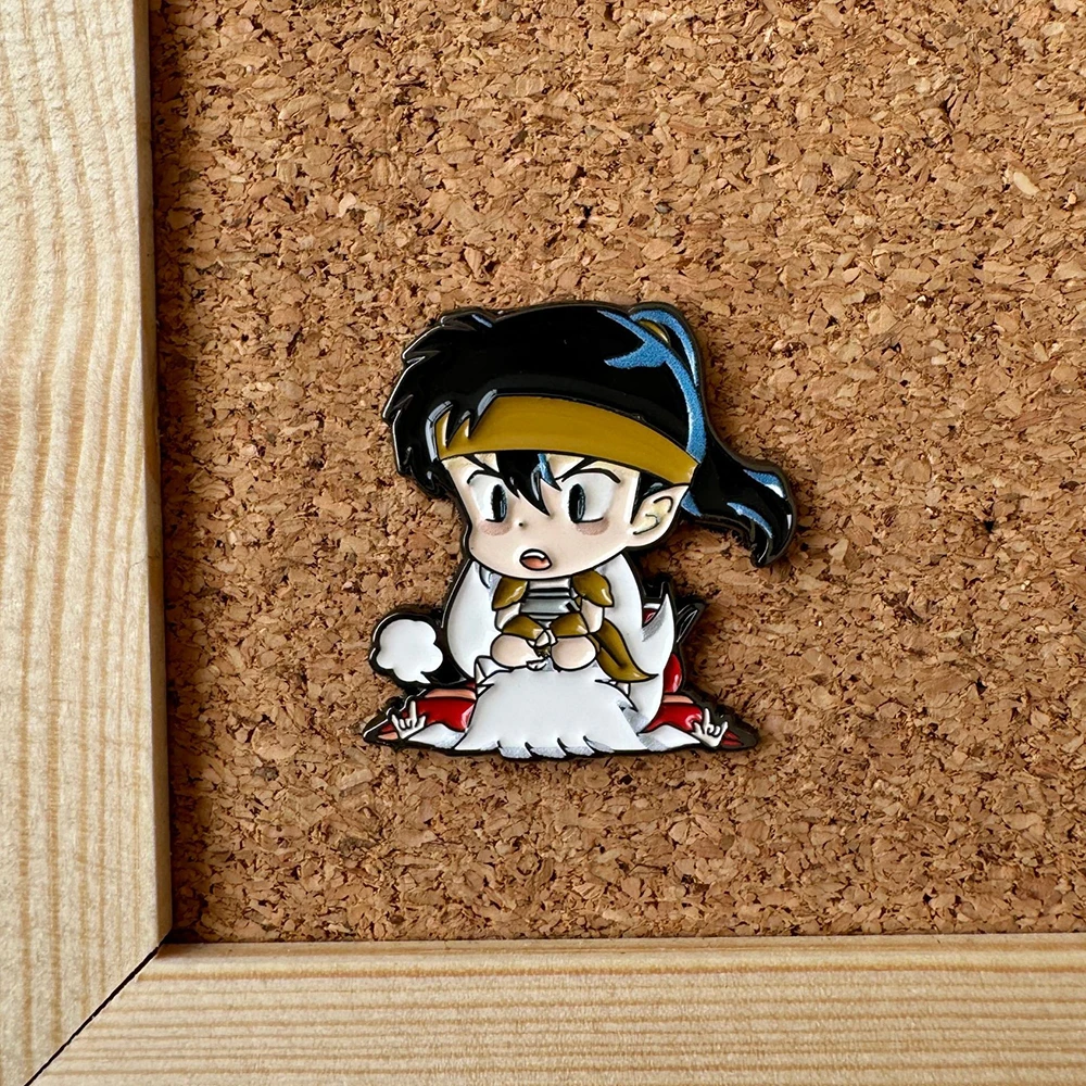 Japanese Anime Enamel Pin Fox Brooches for Women Lapel Pins Badges on Backpack Clothing Accessories Fashion Jewelry Fans Gift
