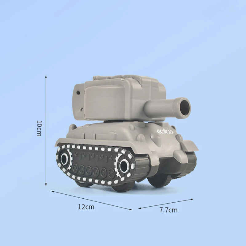 Voiture blindée à inertie de dessin animé pour garçons, jouet précieux, modèle de cannonball drôle, puzzle militaire pour enfants, cadeau de vacances et d'anniversaire