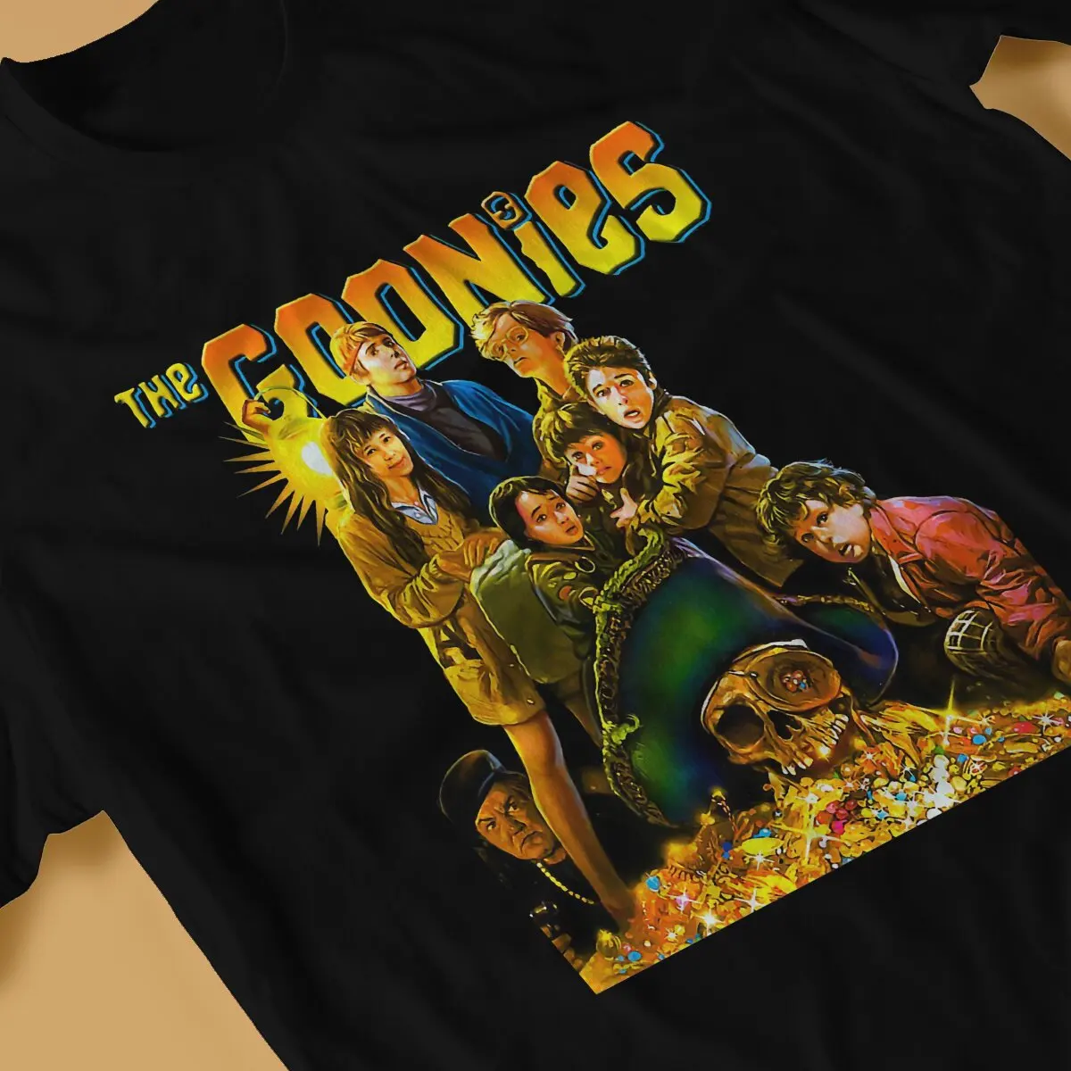 Goonies Day Creative TShirt for Men The Goonies The 85 Action Movie Round Collar Pure Cotton T Shirt Hip Hop Gift Clothes