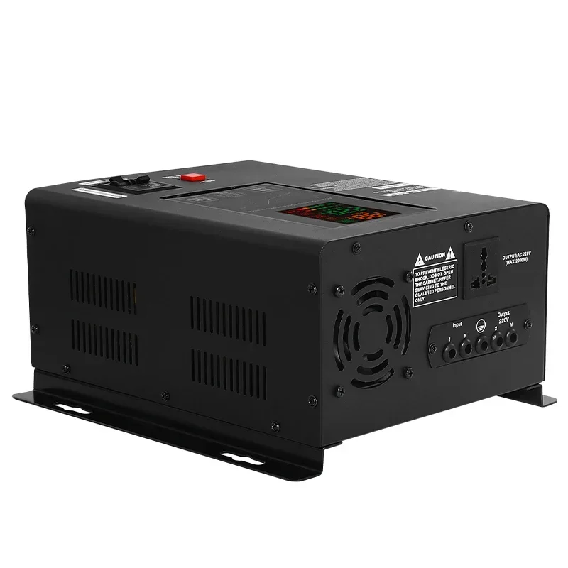 5KVA Relay Type Automatic Voltage Regulator 45 - 280V Single Phase 220V Output 50Hz AC LCD Display Voltage Stabilizer