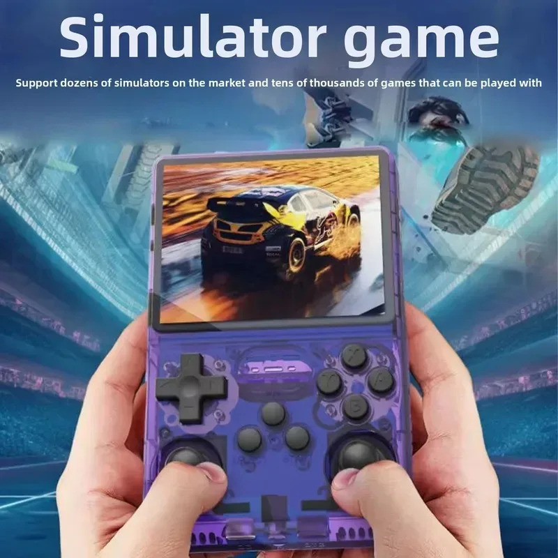 لعبة FLLAPT الجديدة R40S PRO 256GB المحمولة 30000+ ألعاب ريترو مع عصا التحكم، نظام التشغيل Linux، شاشة IPS 3.5 بوصة، مشغل MP4، هدية للأطفال ﻿