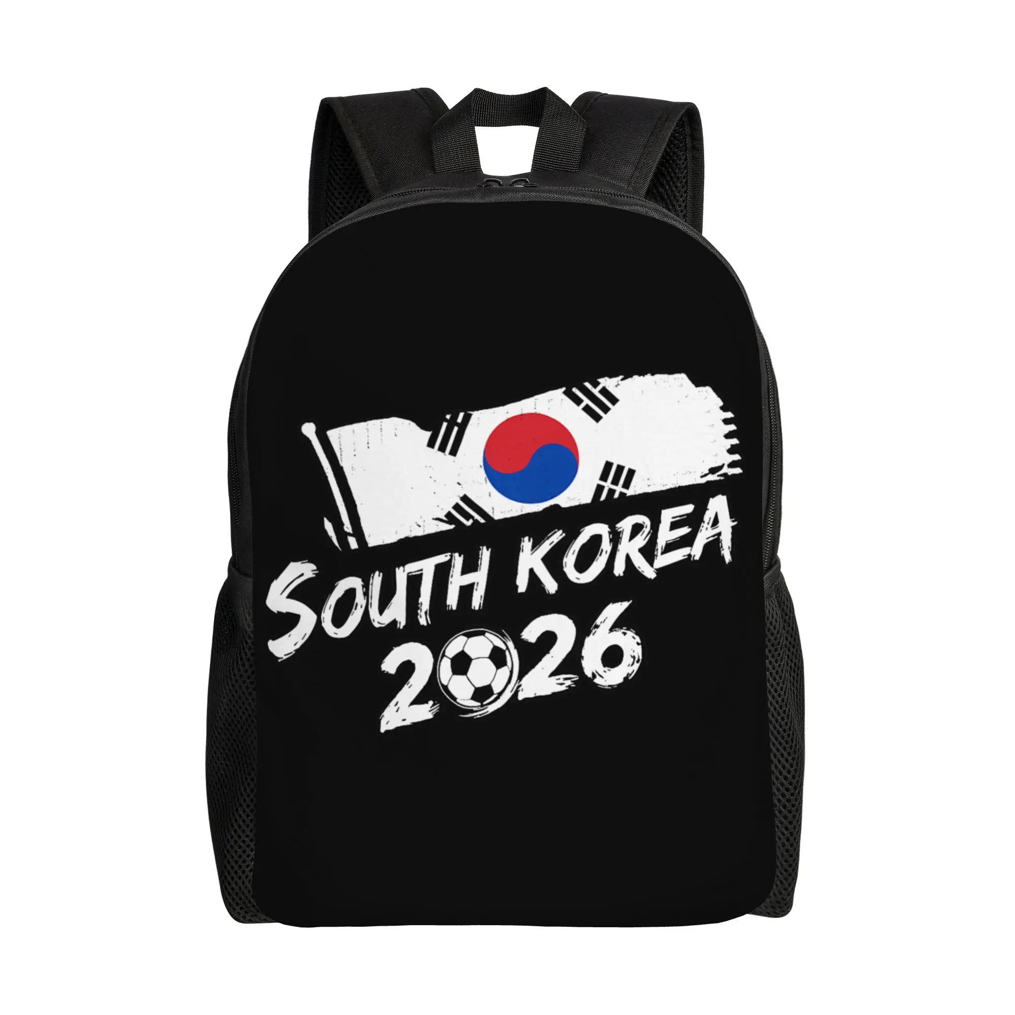 

South Korea Soccer South Korean Flag Backpack Streetwear Backpacks Women Men Workout High School Bags High Quality Rucksack
